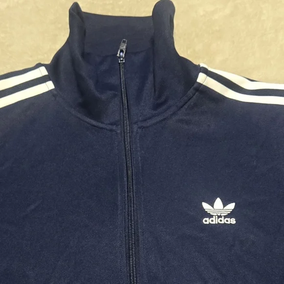Adidas Original Adicolor Classic Firebird Navy Track Jacket Mens Size M Full Zip - Picture 2 of 7